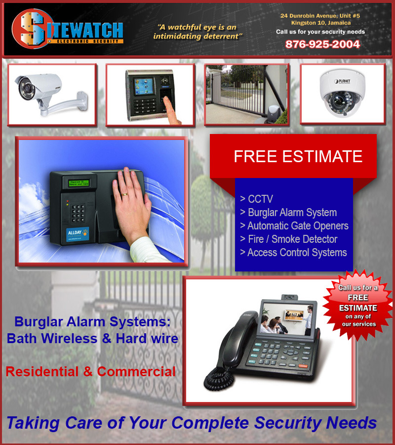 Local Business Sitewatch Electronic Security in Kingston St. Andrew Parish