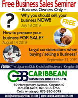 Free Business Sale Seminar - The Liguanea Club, Knutsford Boulevard New Kingston,
