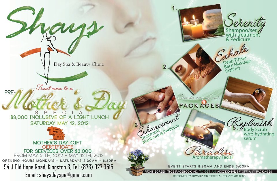Local Business Shays Day Spa & Beauty Clinic in Kingston St. Andrew Parish
