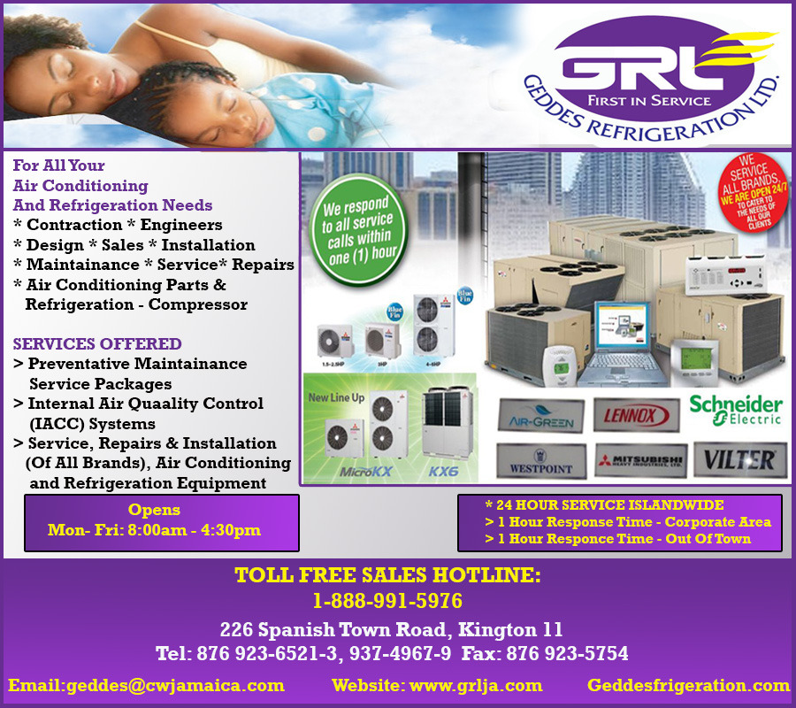 Local Business Geddes Refrigeration Limited in Kingston St. Andrew Parish