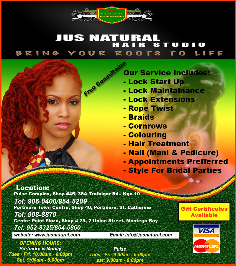 Local Business Jus Natural Hair Studio in Kingston St. Andrew Parish