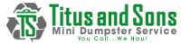 Local Business Titus and Sons Mini Dumpster Service in Crown Point IN