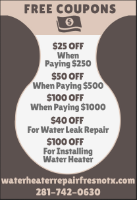 Water Heater Repair Fresno TX