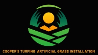 Local Business Cooper's turfing artificial grass installation in St Thomas 