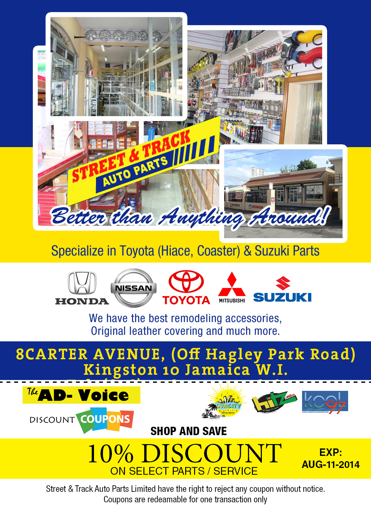Local Business Street & Track Auto Parts in Kingston St. Andrew Parish