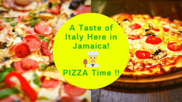 A Taste of Italy Here in Jamaica! PIZZA!!